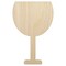 Wine Glass Solid Unfinished Wood Shape Piece Cutout for DIY Craft Projects